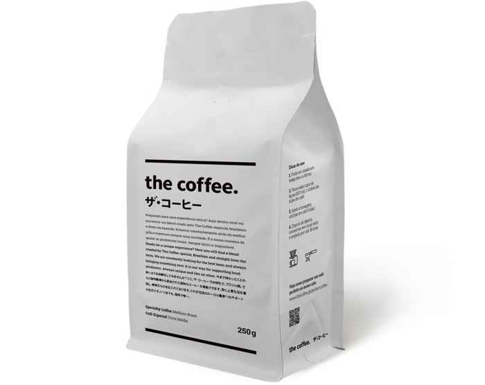 BOLSA PARA CAFE 250 GRAMOS WHITE