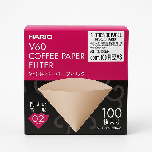FILTRO PARE CAFÉ DE PAPEL V60 CÓNICO