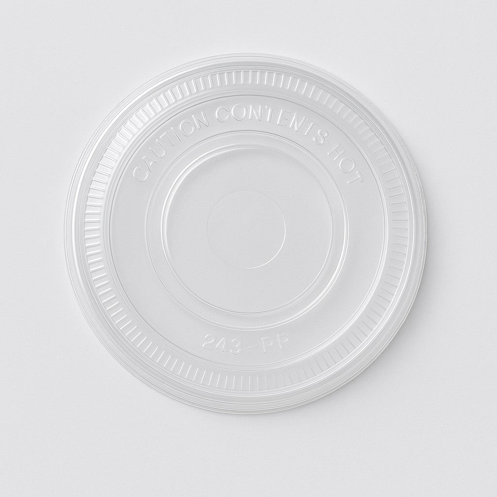 PET TRANSPARENT FLAT LID CAJA (1,000 PIEZAS)
