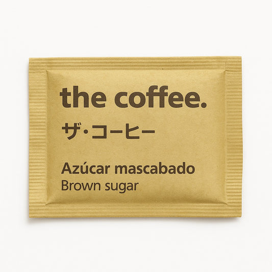 SOBRES DE AZUCAR MASCABADO THE COFFEE CAJA (1000 SOBRES DE 5 GRAMOS C/U)