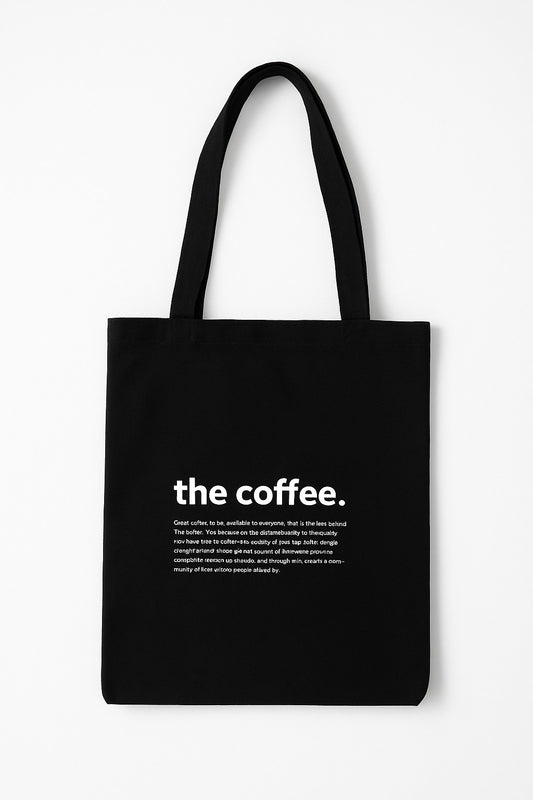BOLSA TOTE BAG NEGRA THE COFFEE
