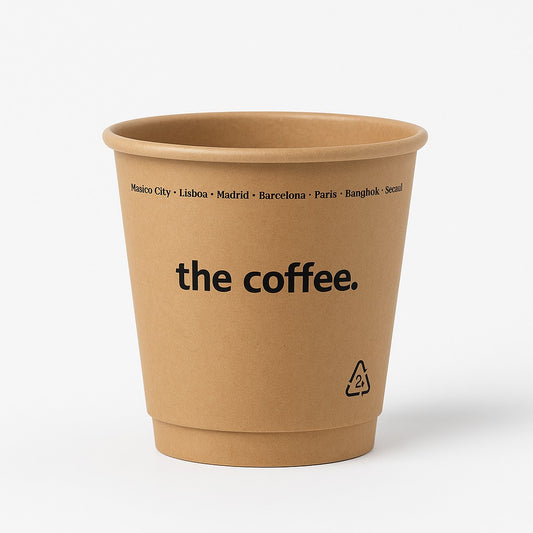 240 ML KRAFT PAPER CUP CAJA (500 PIEZAS)