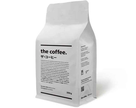 BOLSA PARA CAFE 250 GRAMOS WHITE